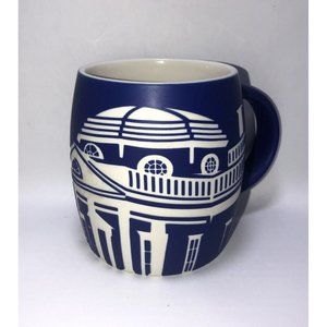 Monticello VA T Blue &White Barrel Coffee Mug Souvenir T Jefferson  Laser Etched